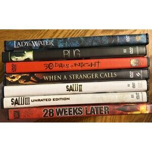 Lot Of 7 DVDs Horror Suspense Movies
